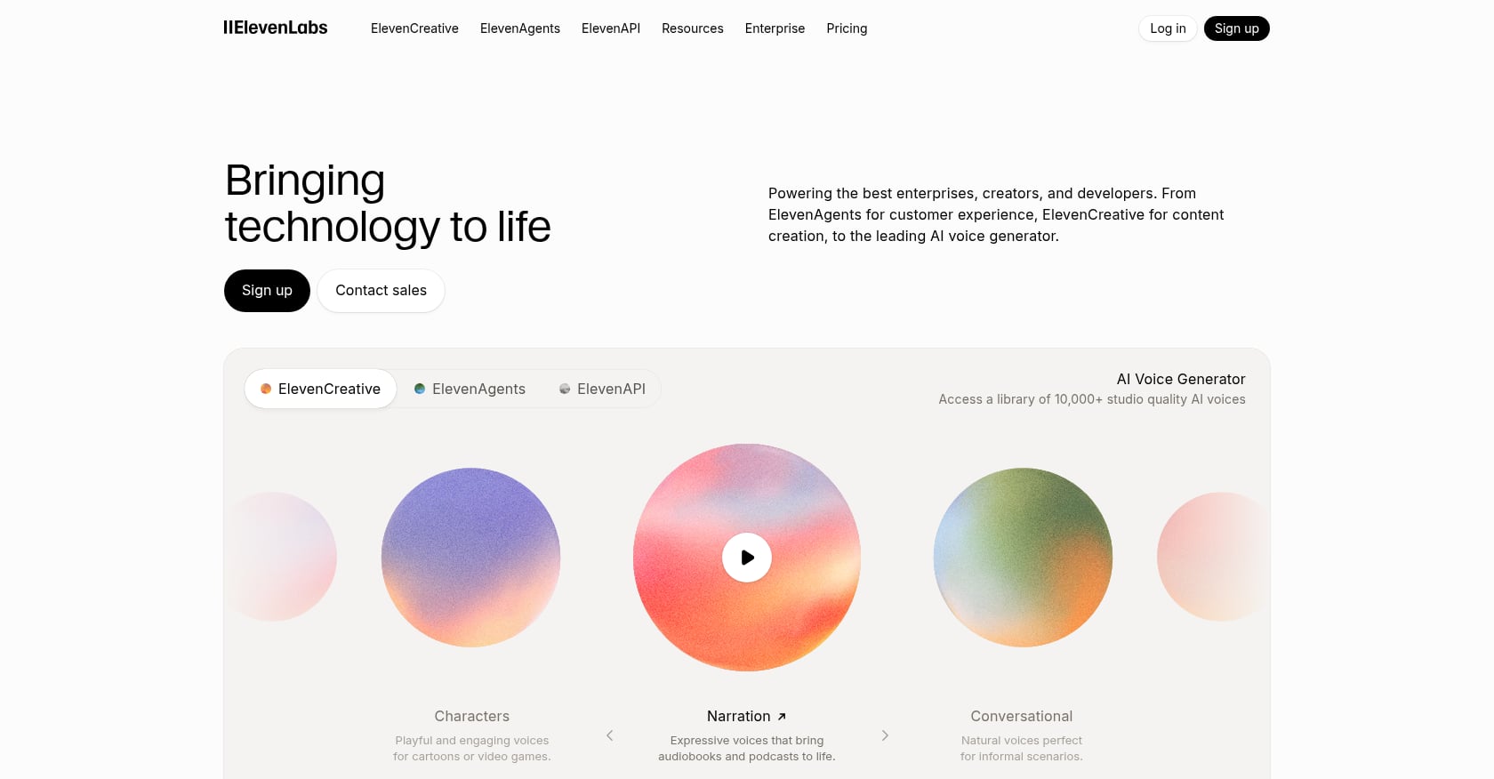 ElevenLabs Screenshot