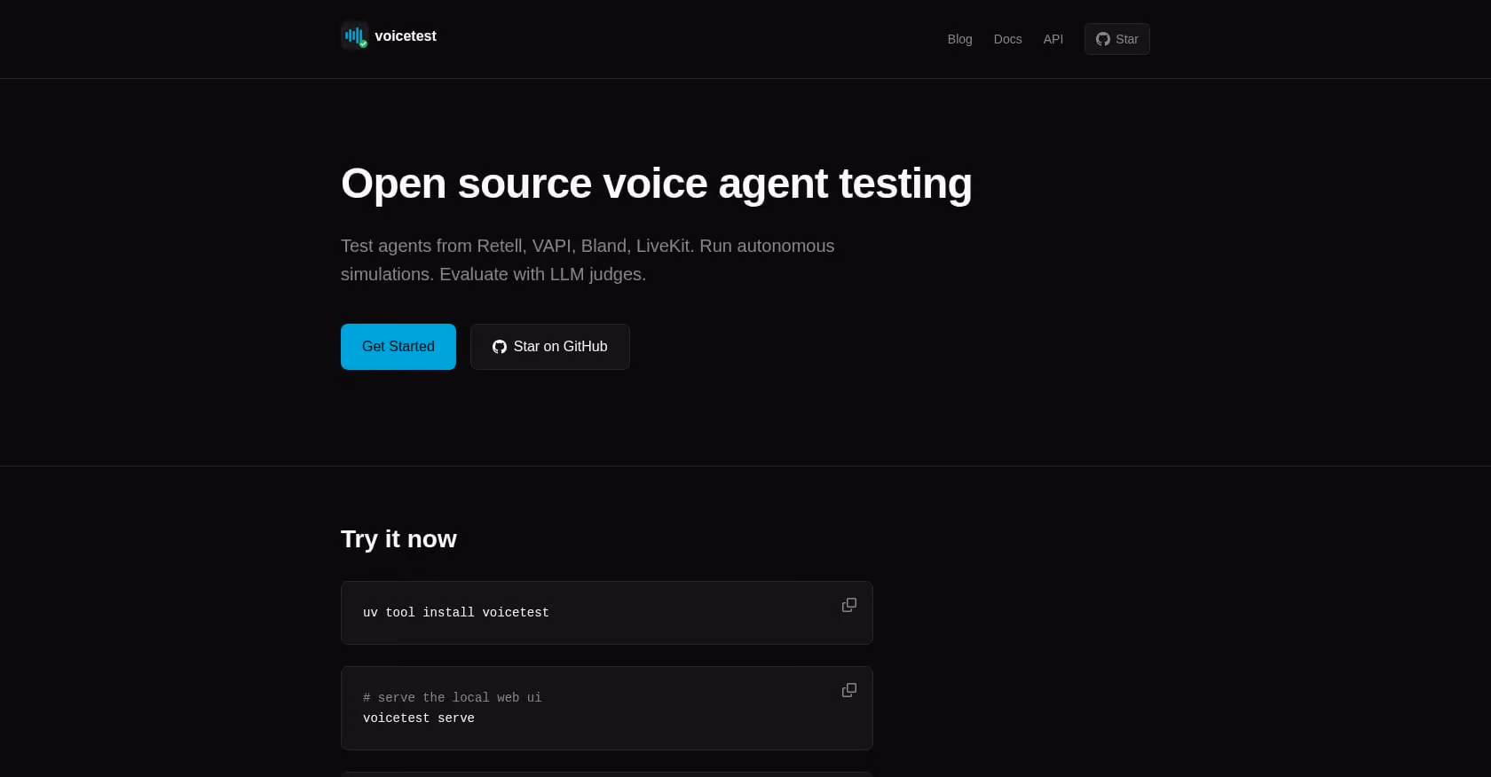 voicetest.dev Screenshot