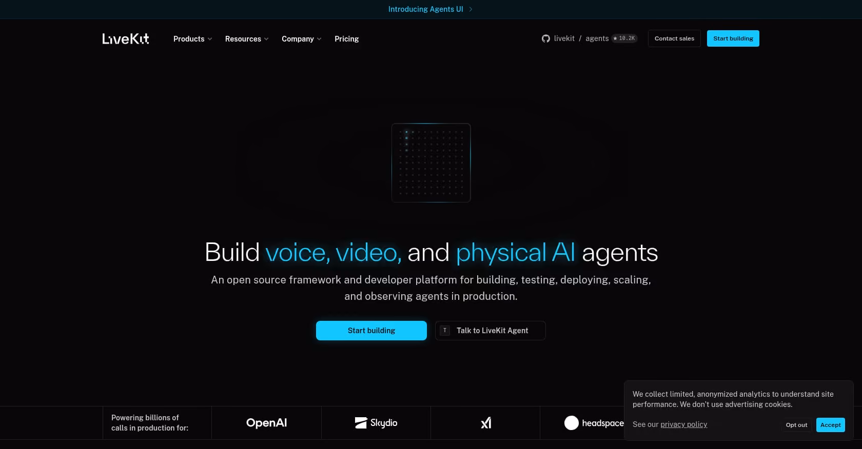 LiveKit Agents Screenshot
