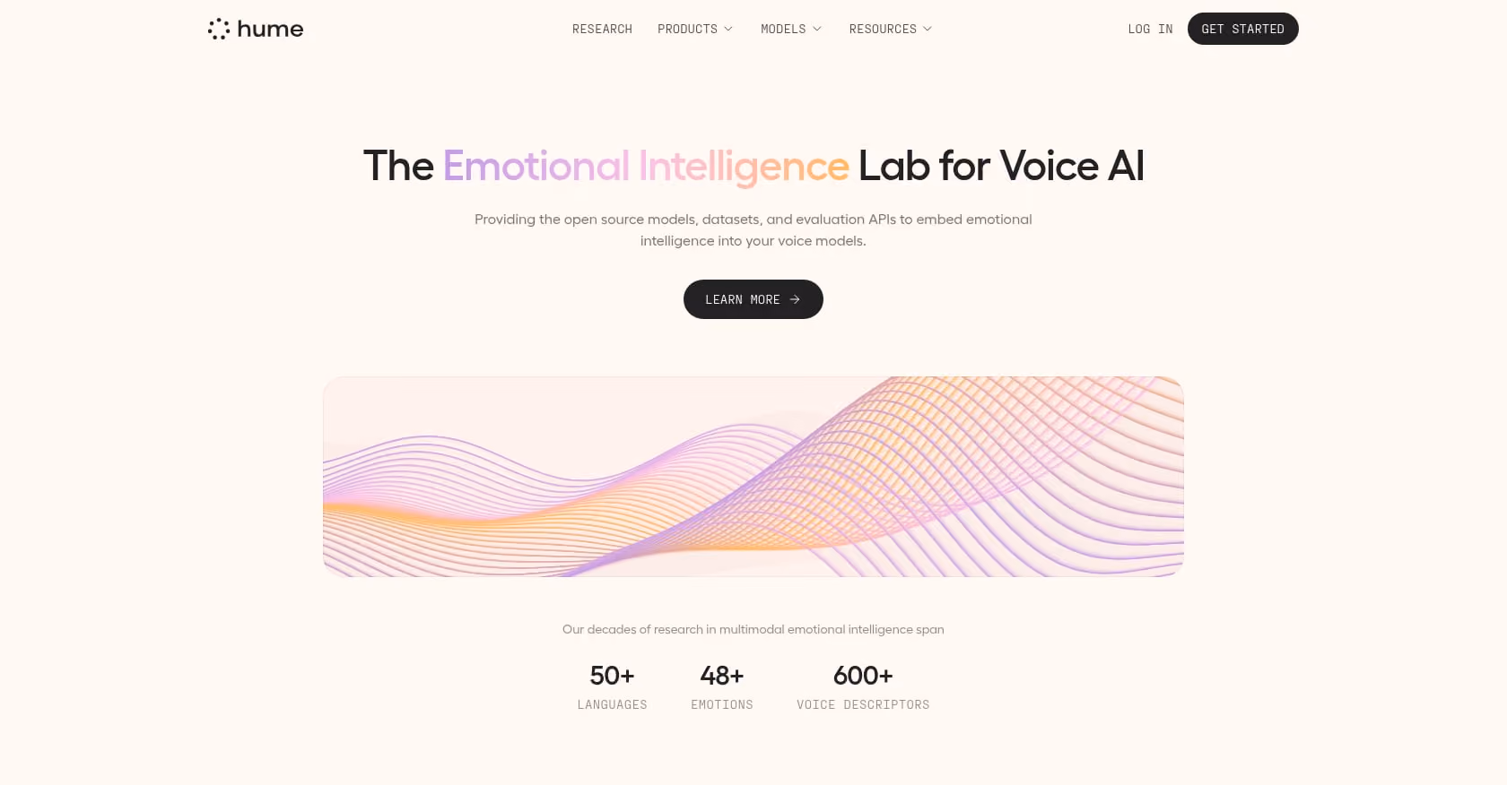 Hume AI (EVI 3) Screenshot