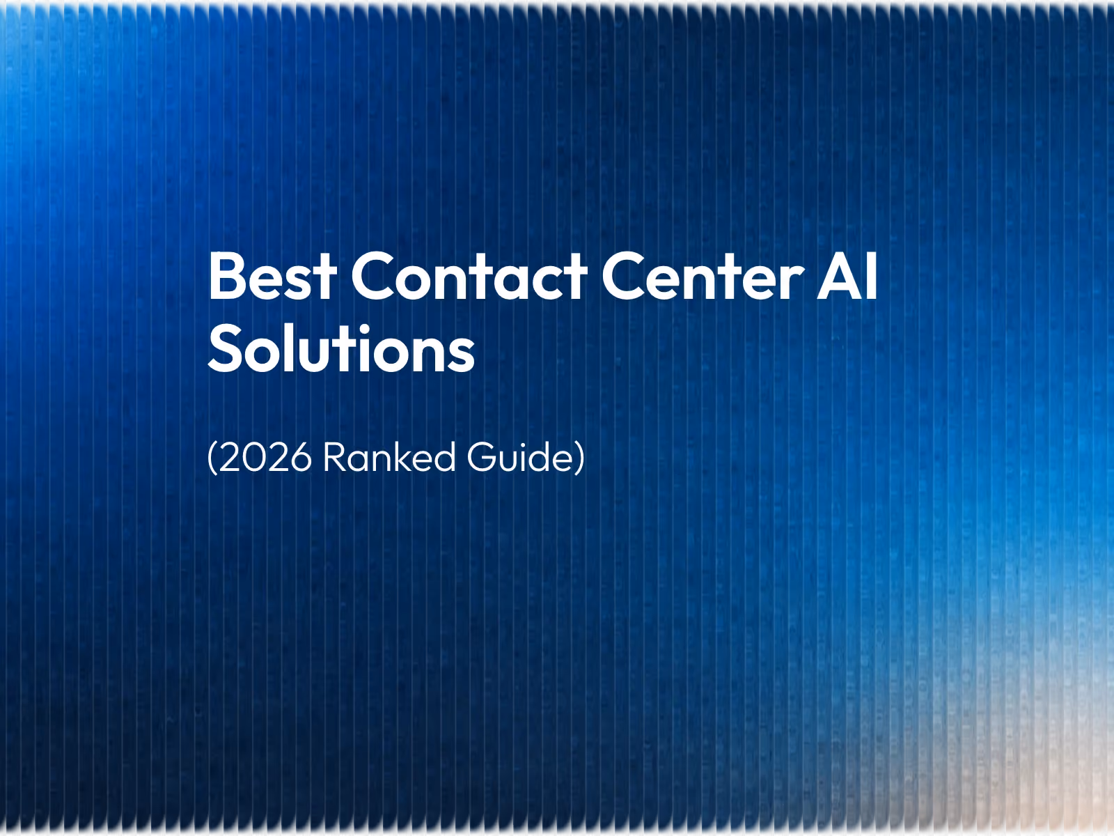 Contact center AI ranked by telephony integration