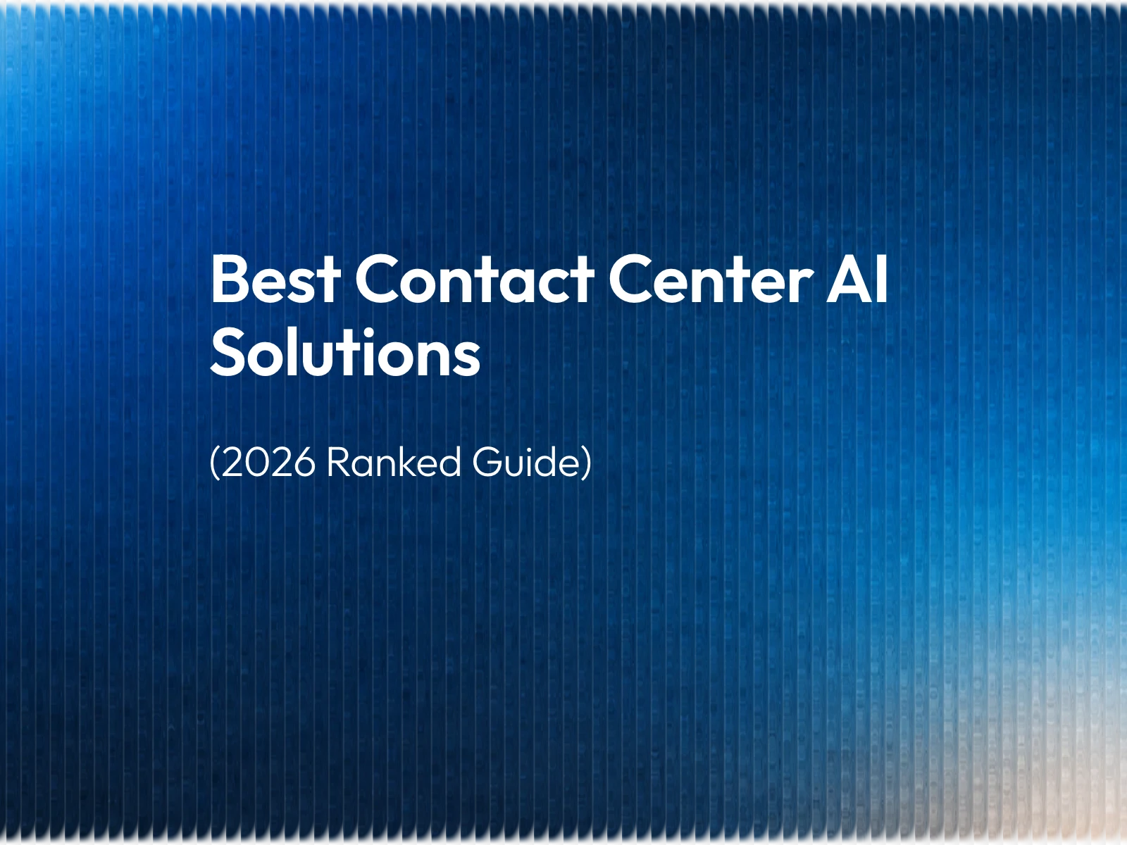 Contact center AI ranked by telephony integration