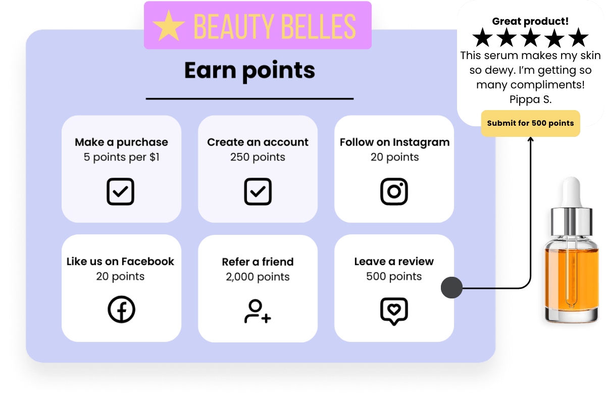 LoyaltyLion loyalty program for beauty brands