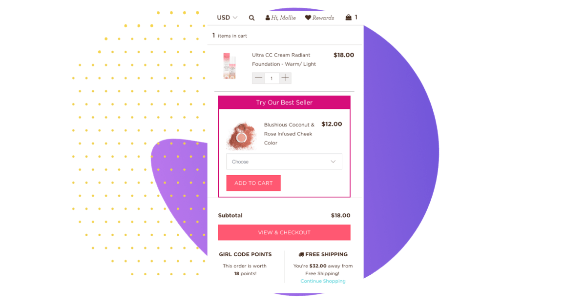 Pacifica Beauty In-Cart Rewards