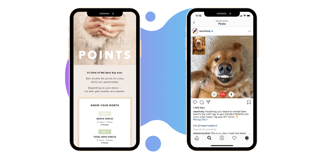 On-brand loyalty page created with the Loyalty Page Editor