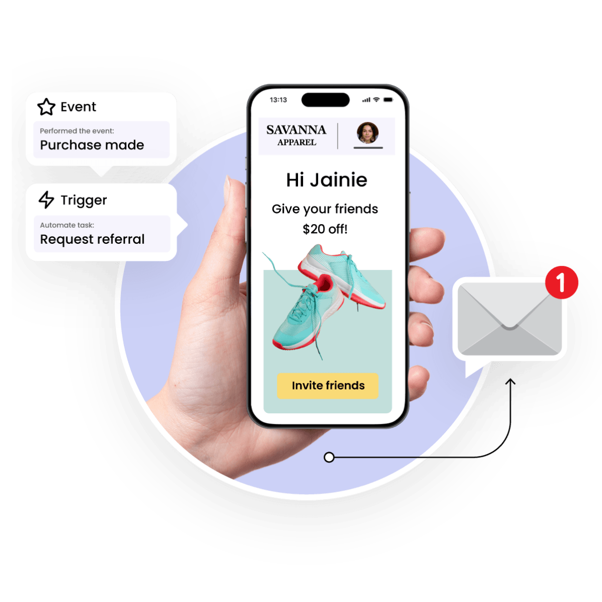 Ask customers for a referral when they’re most satisfied
