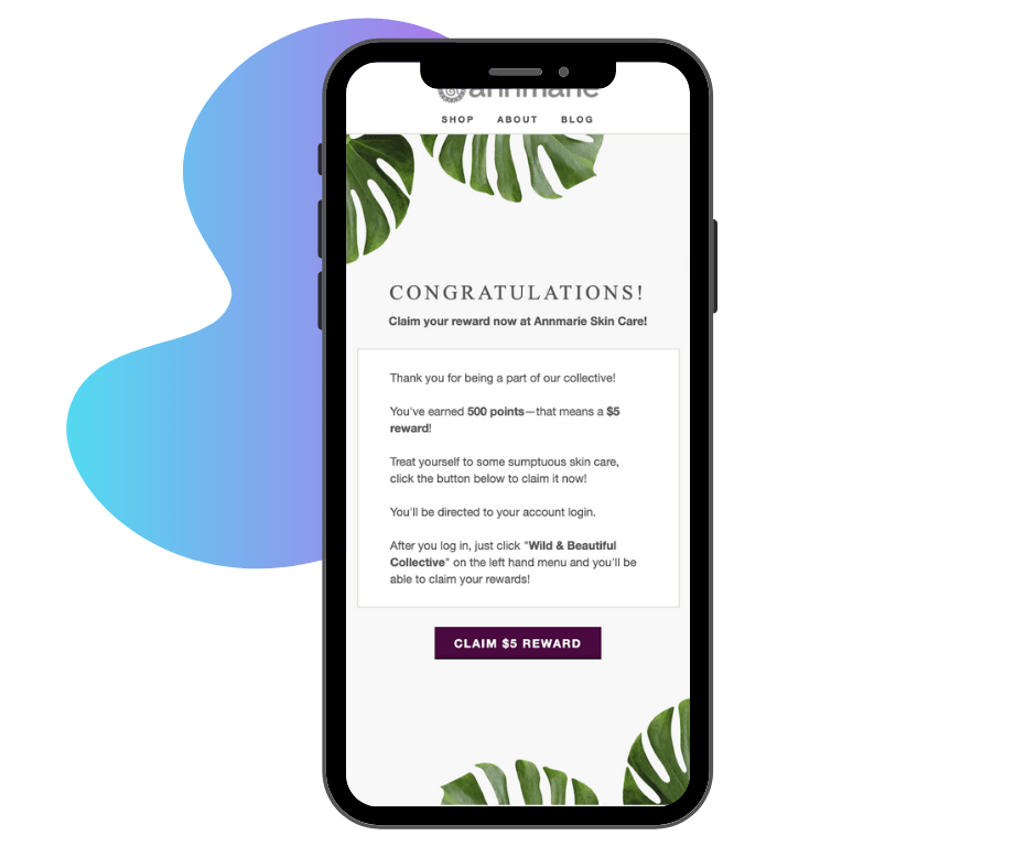 Automated loyalty emails from LoyaltyLion