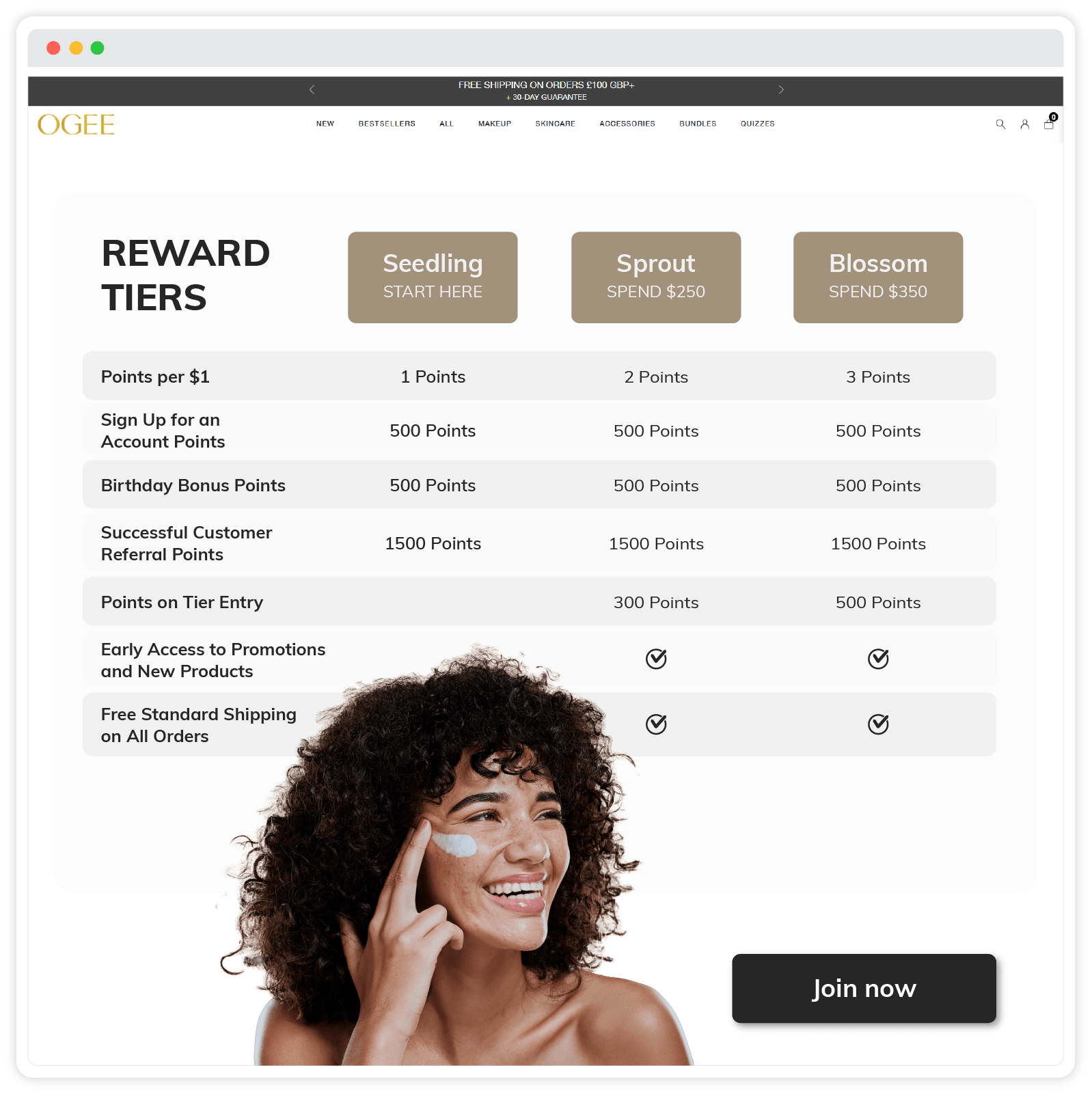 A strategic points and VIP Tiers approach shows customers the love