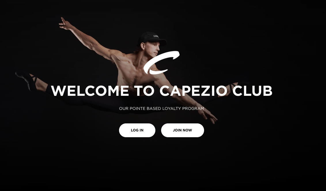 Capezio Pointe-based rewards program by Absolute Web