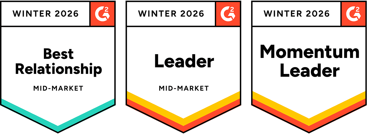G2 Winter 2026 Mid Market badges