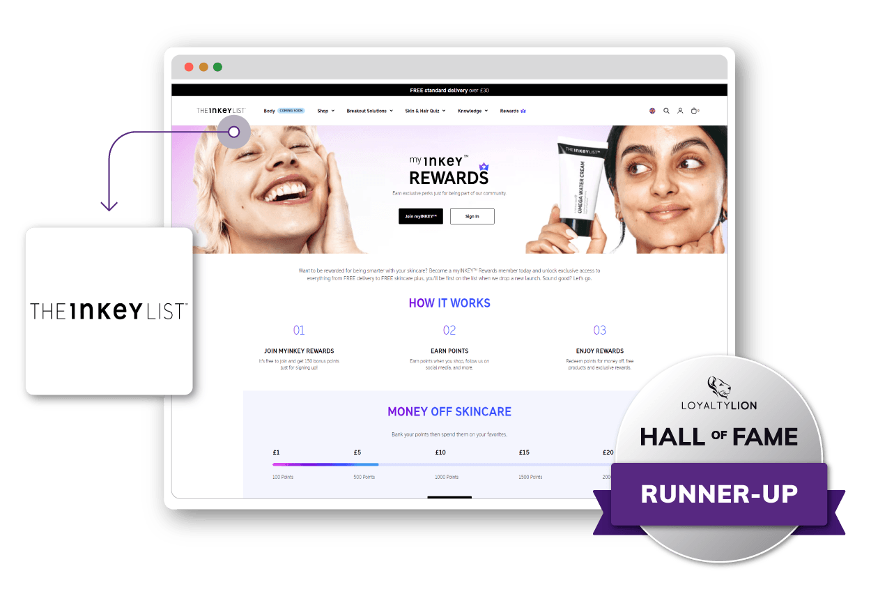 The INKEY List loyalty program