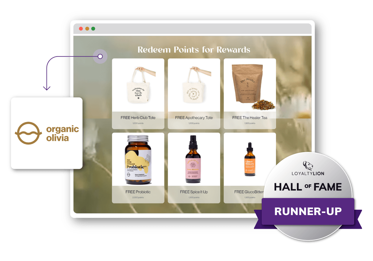Organic Olivia loyalty program