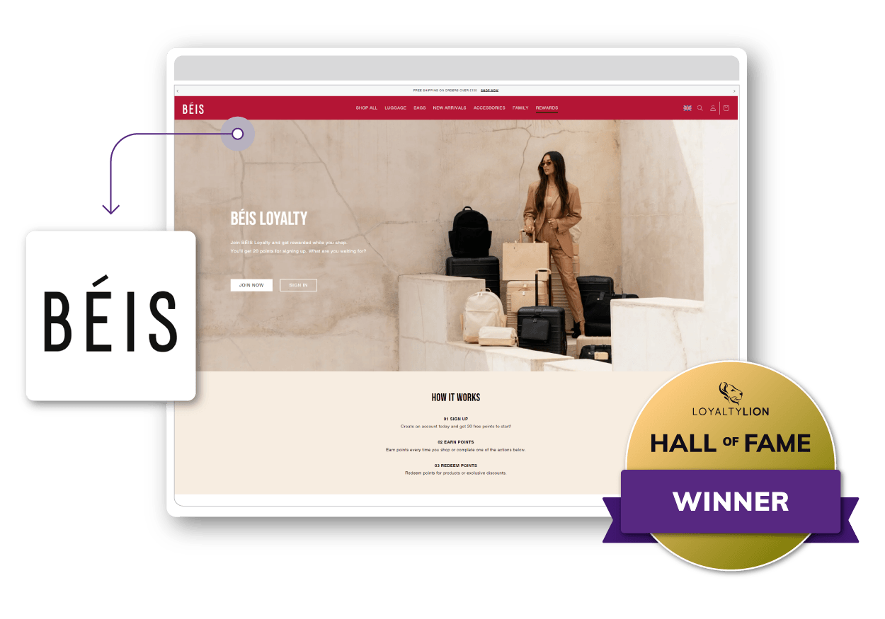 BÉIS Travel loyalty program