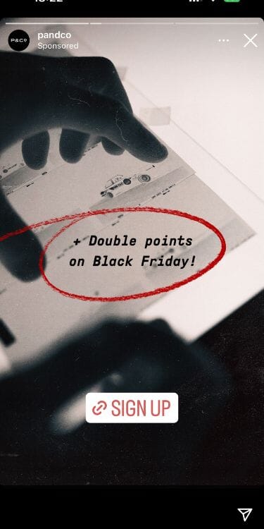 BFCM loyalty comms example