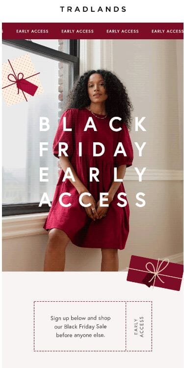 BFCM loyalty comms example