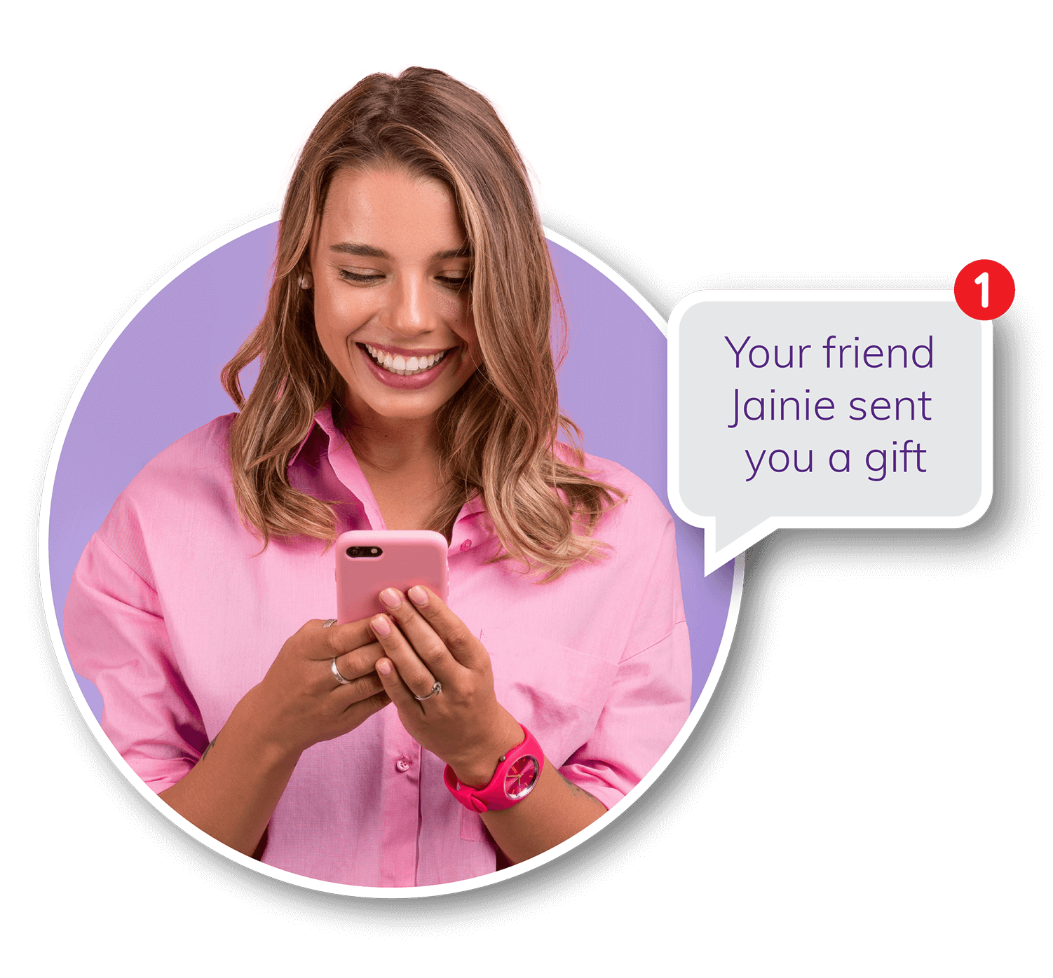 Happy customers sharing reviews and referrals