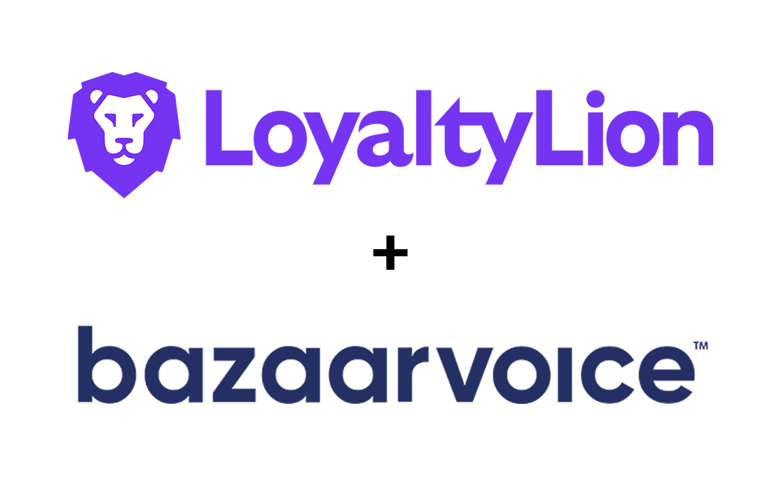 Bazaarvoice and LoyaltyLion integration logos