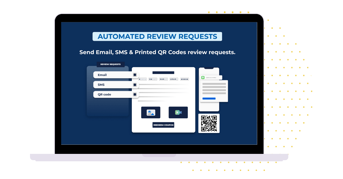 Shopper leaving a product review and earning loyalty points