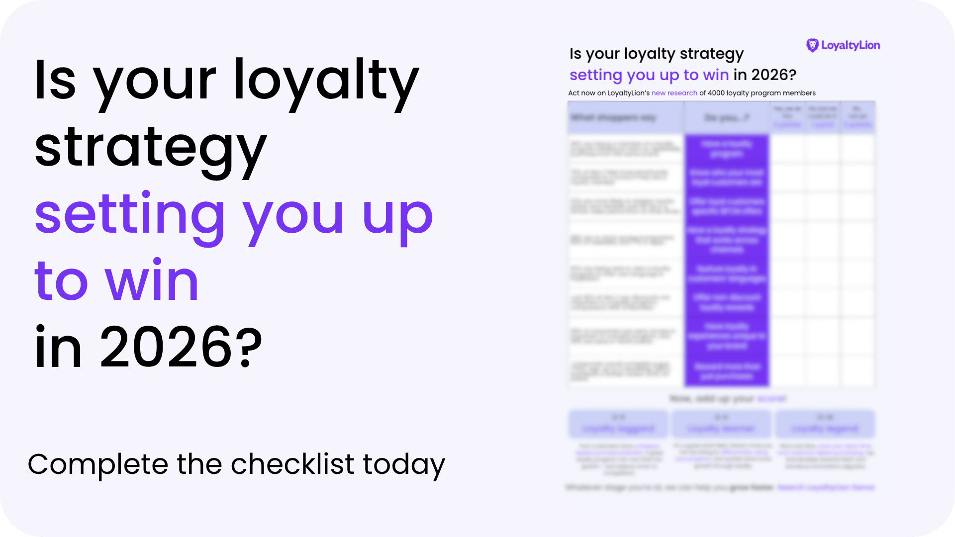 Is your loyalty strategy setting you up to win in 2026? worksheet preview
