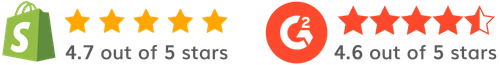 Ratings G2 And Shopify Store June 2025