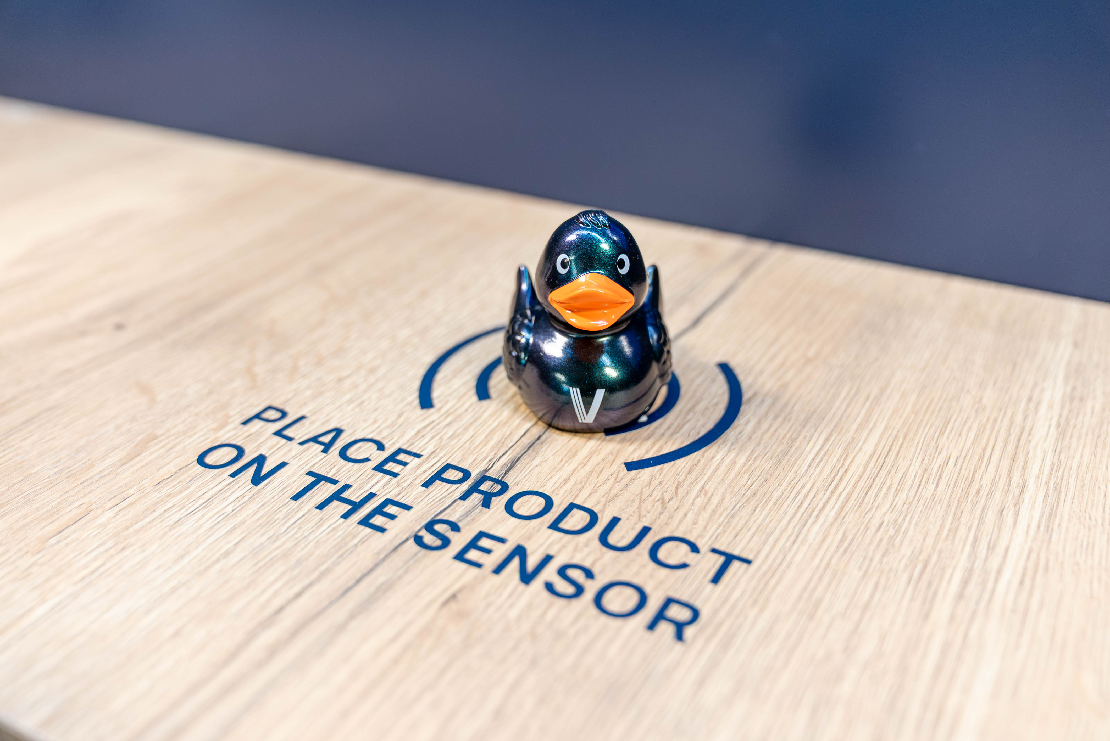 A product placed on the Magic Shelf sensor in the Retail Innovation Store