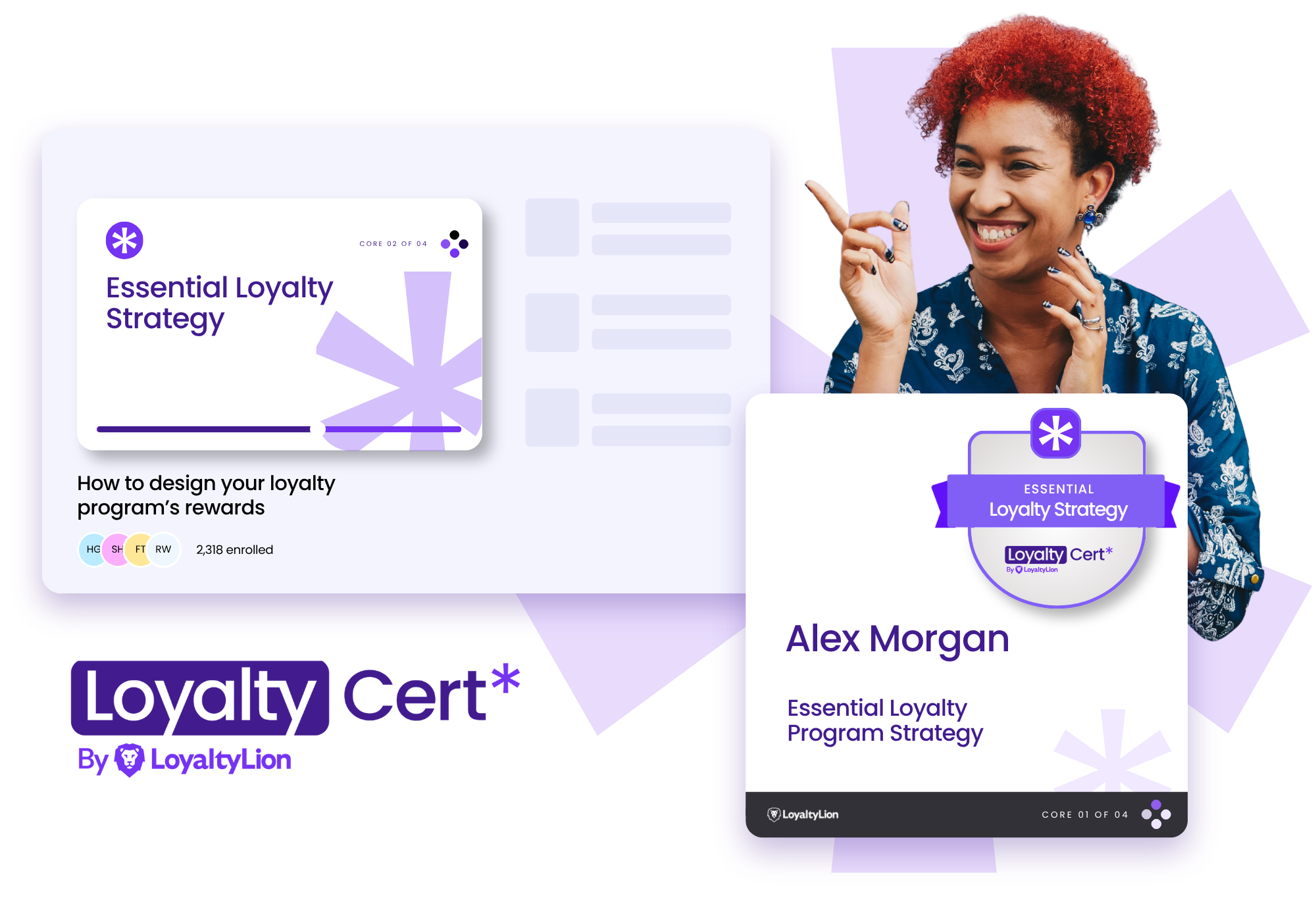 Loyalty Cert Essential Loyalty Program Strategy module card and certificate
