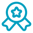 A small turquoise five-point star symbol on a transparent background, used as a visual marker for achievement or emphasis in the EdAtlas design.