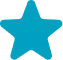 A small turquoise five-point star symbol on a transparent background, used as a visual marker for achievement or emphasis in the EdAtlas design.