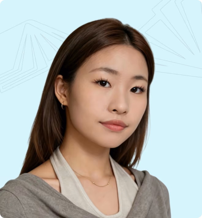 A detailed EdAtlas visual illustrating anna Li, using the organisation’s turquoise, black and light-blue design palette to support the surrounding content.