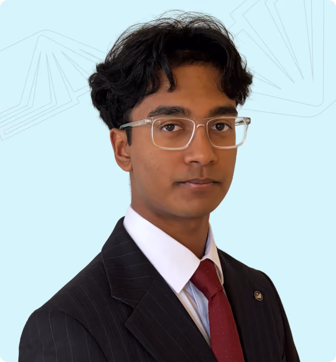 A professionally framed portrait showing vce physics head tutor, presented as part of EdAtlas student, tutor or program storytelling content.