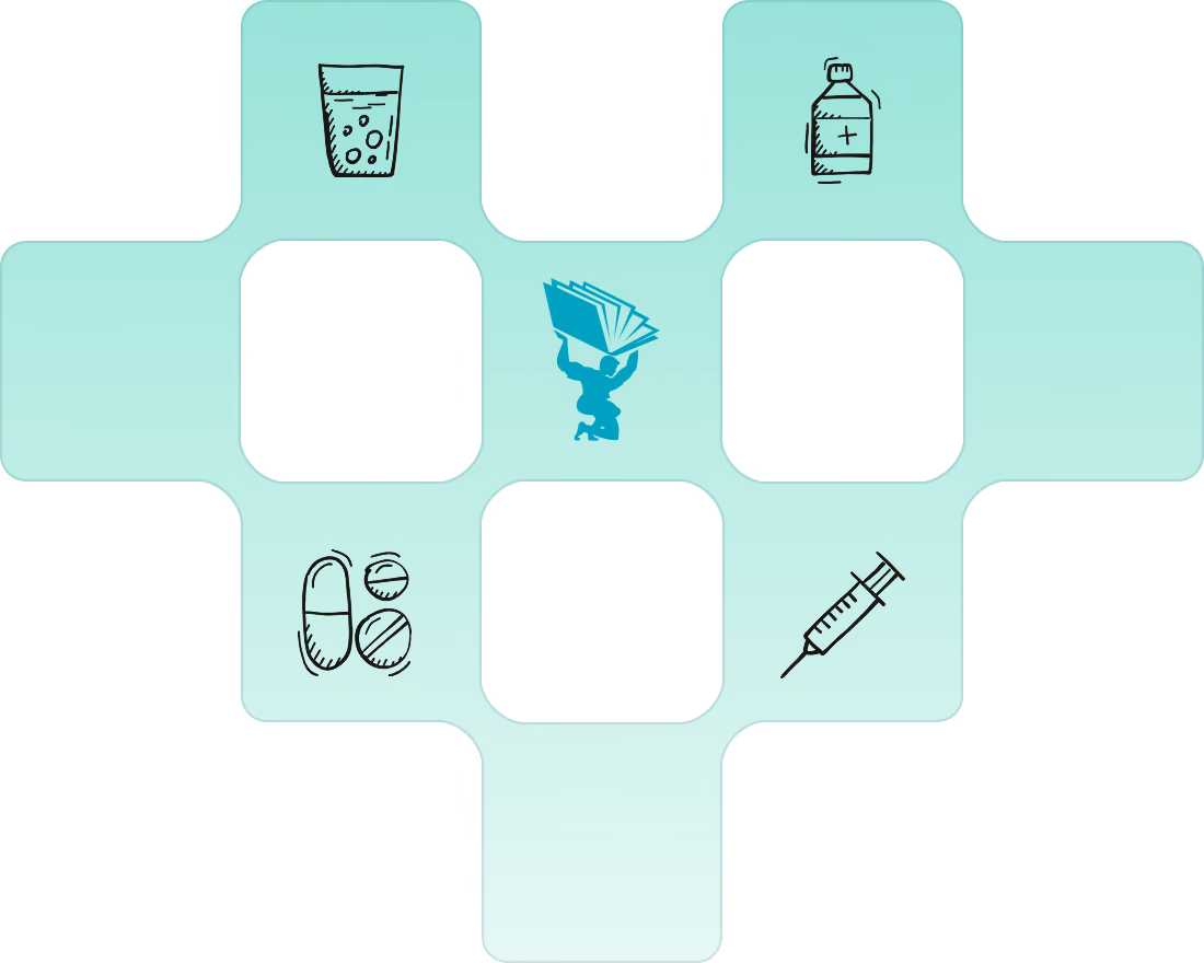 A detailed EdAtlas visual illustrating med, using the organisation’s turquoise, black and light-blue design palette to support the surrounding content.