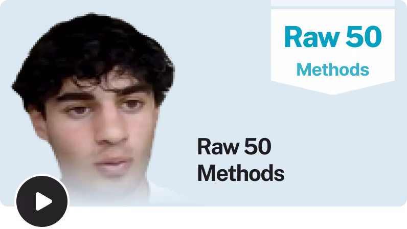 Piero, EdAtlas student, in a video testimonial thumbnail showing a Raw 50 in Maths Methods.