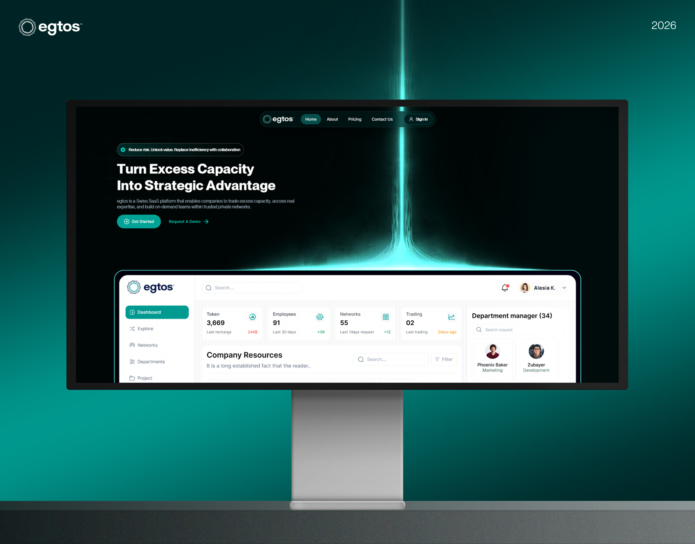Marketing Website for a Swiss B2B Capacity-Sharing Platform