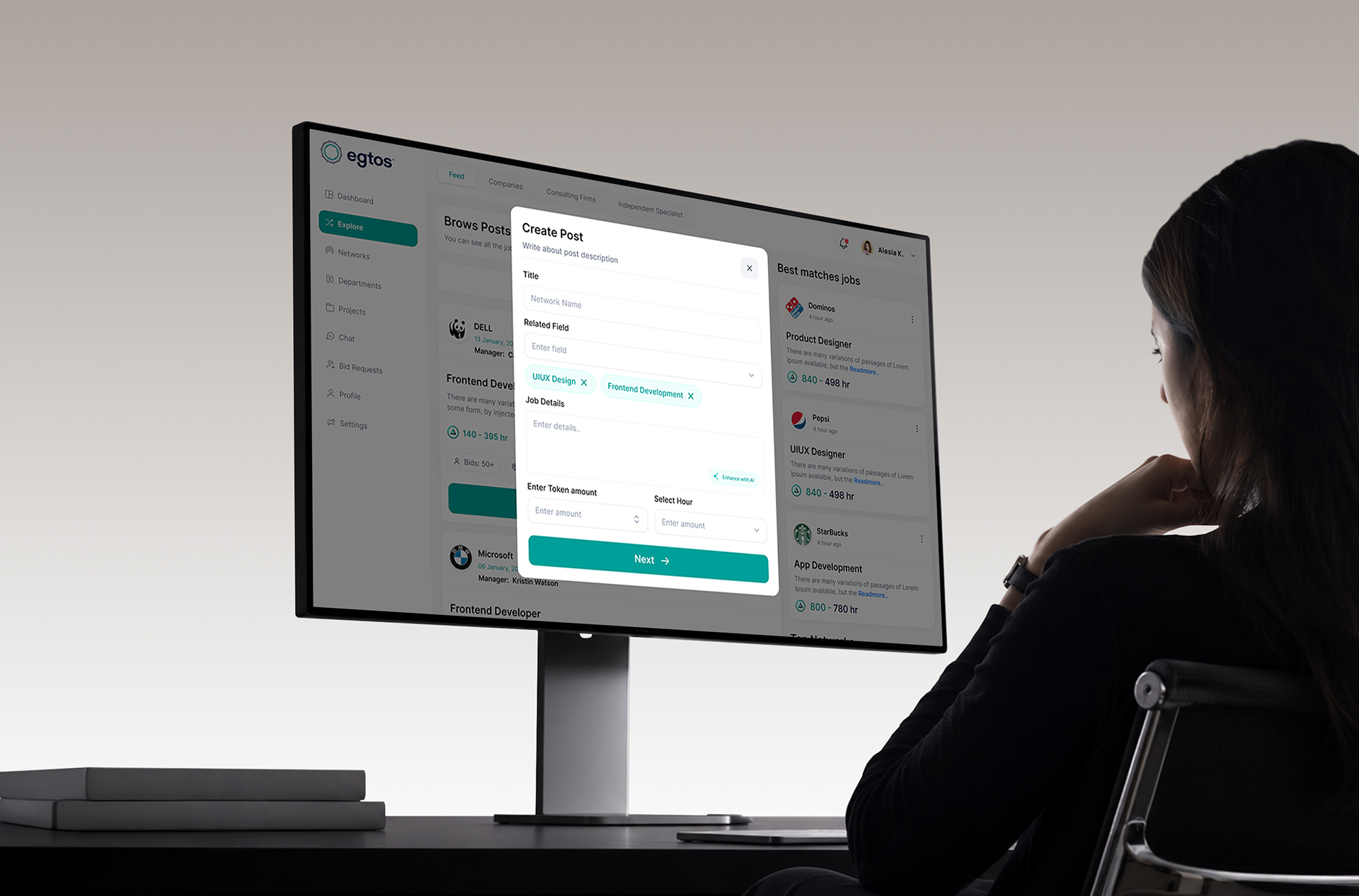 egtos SaaS web app UI design, screen 8 of 24