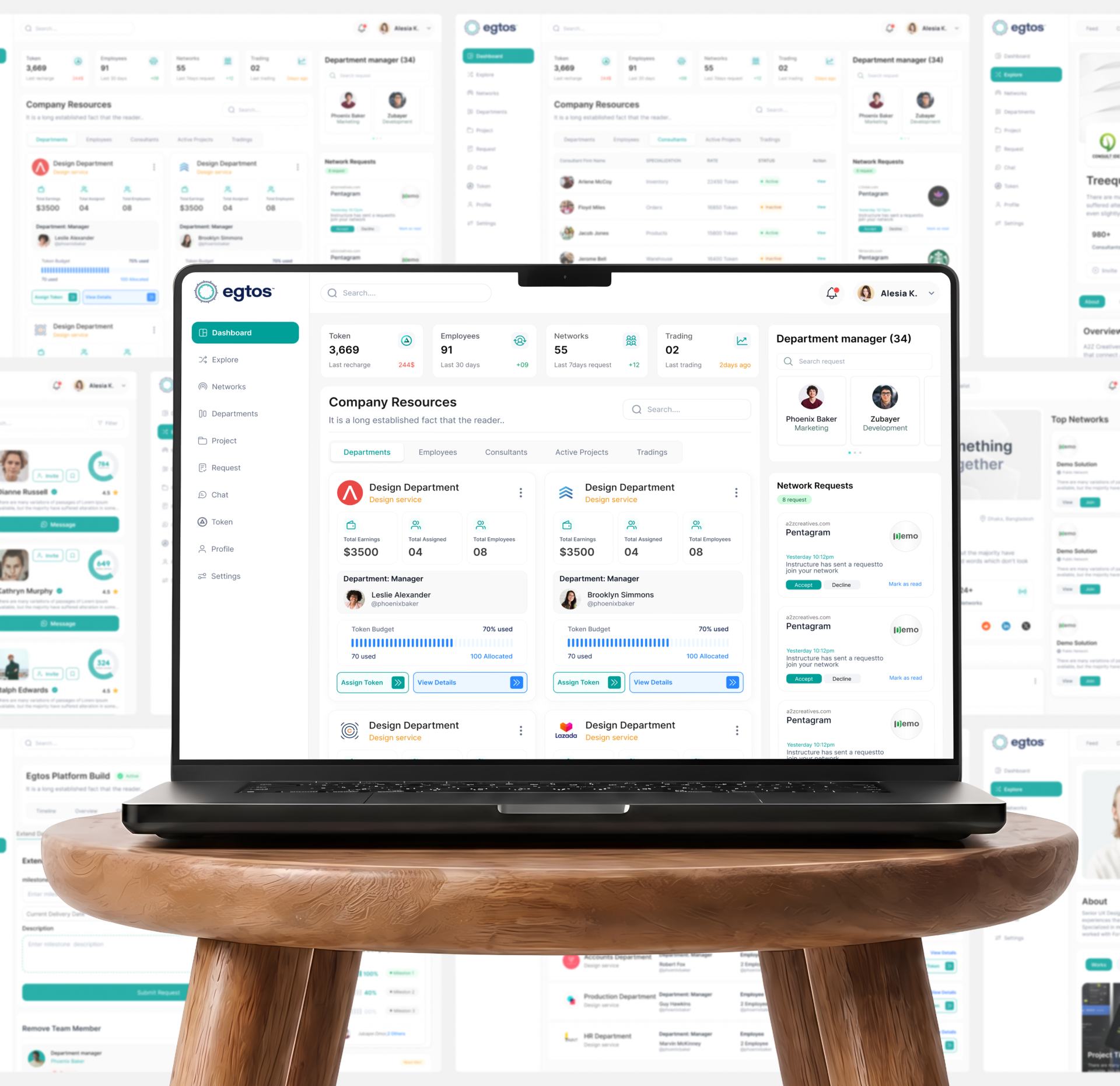 egtos SaaS web app UI design, screen 16 of 24