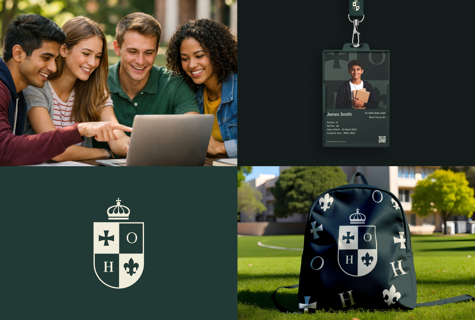 Oxford Heights private school website design, screen 2 of 12