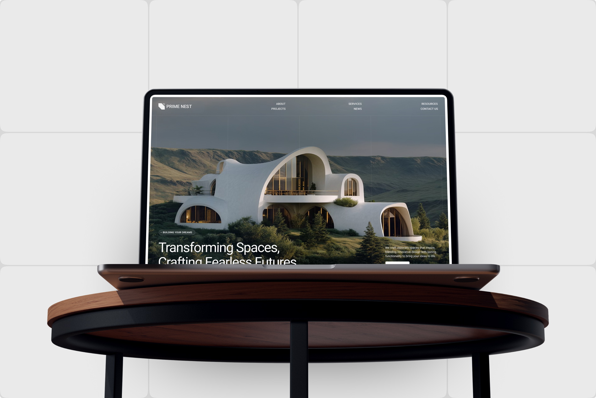 PrimeNest real estate website design, screen 3 of 13