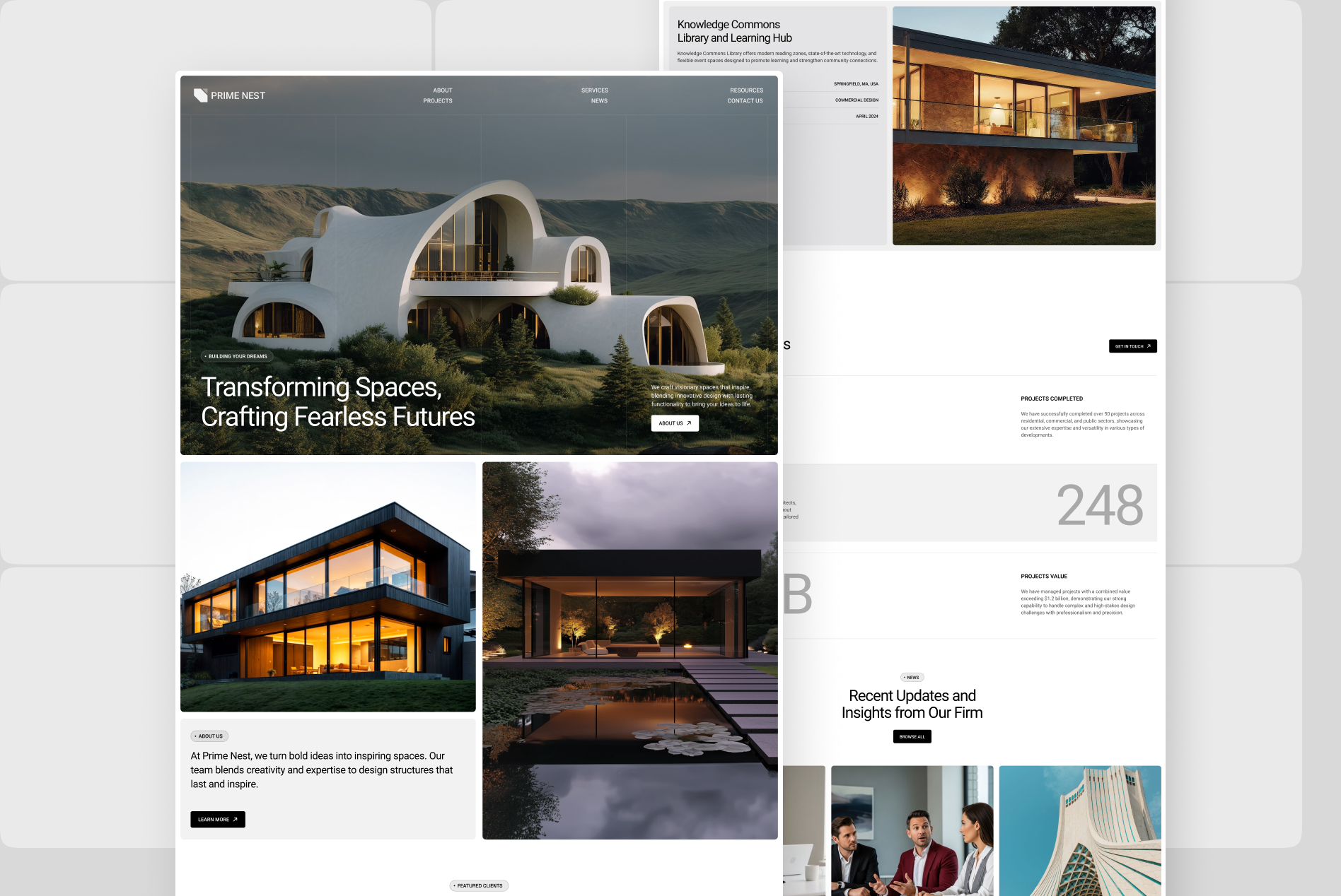 PrimeNest real estate website design, screen 4 of 13