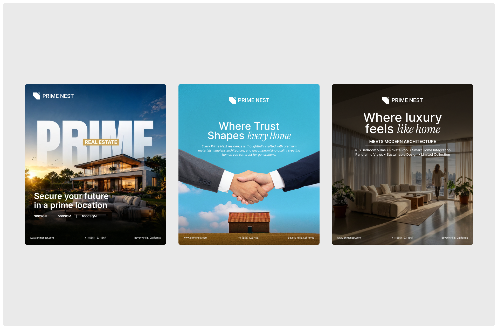 PrimeNest real estate website design, screen 11 of 13