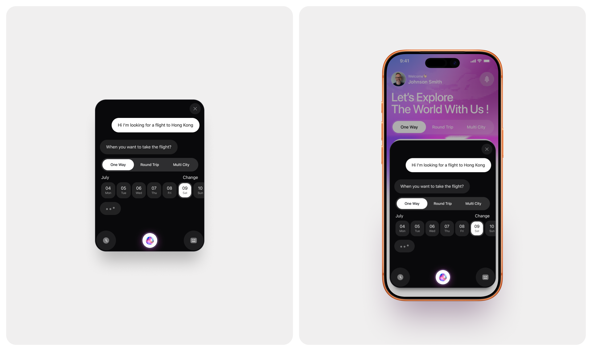 Navoair AI flight booking mobile app design, screen 13 of 18