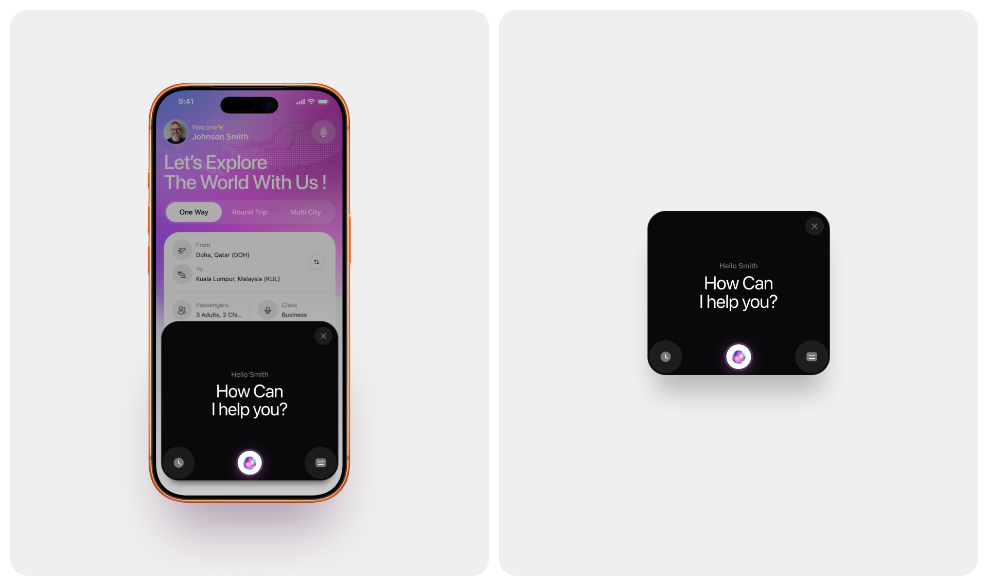 Navoair AI flight booking mobile app design, screen 14 of 18