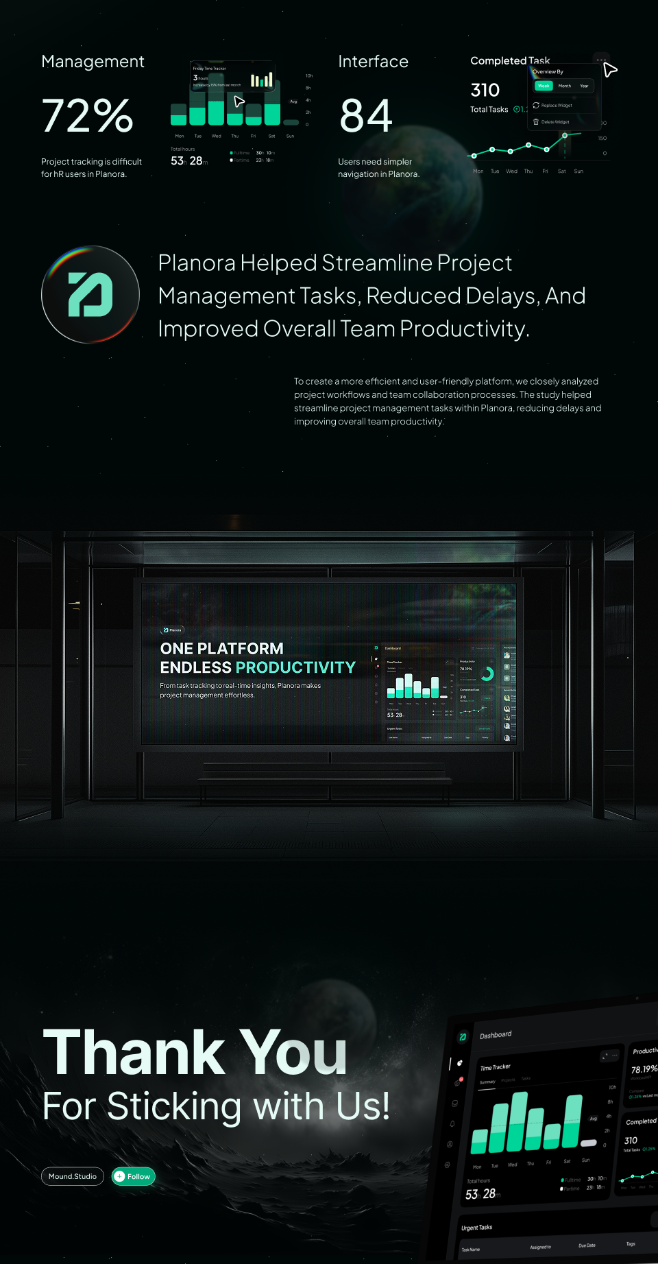 Project management dashboard UI design, screen 11 of 11