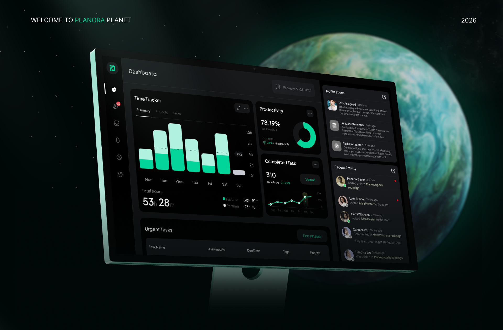 Project management dashboard UI design case study by Mound Studio