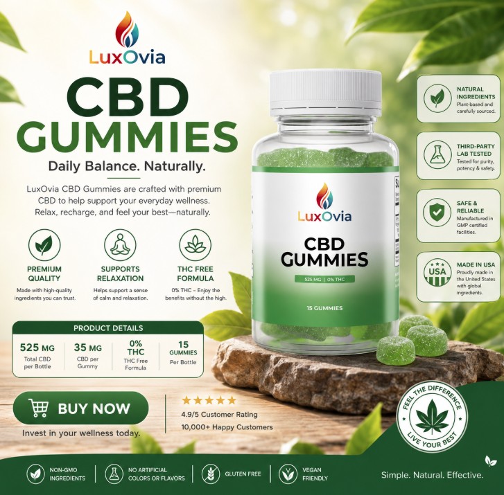 Luxovia CBD Gummies 