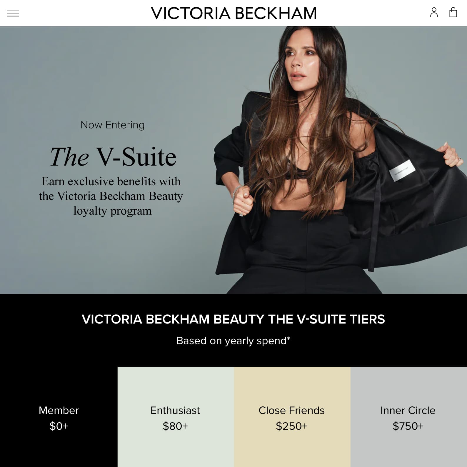 Victoria Beckham Beauty loyalty tiers