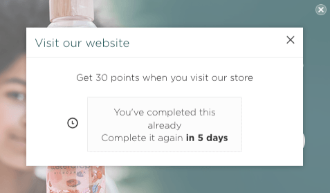 Waterdrop Loyalty Points Popup