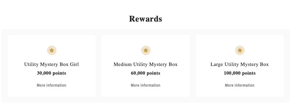 An image of the mystery box rewards Urban Utility offers
