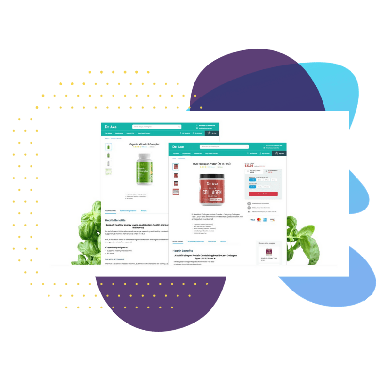 A screenshot of the Dr. Axe website, demonstrating how Dr. Axe incorporates the loyalty program into their product pages with time-limited offers.
