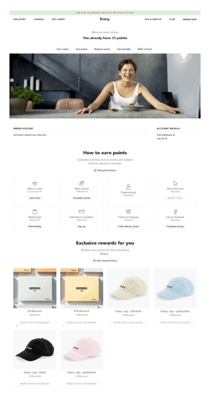 Every: example of post-purchase upsells done right