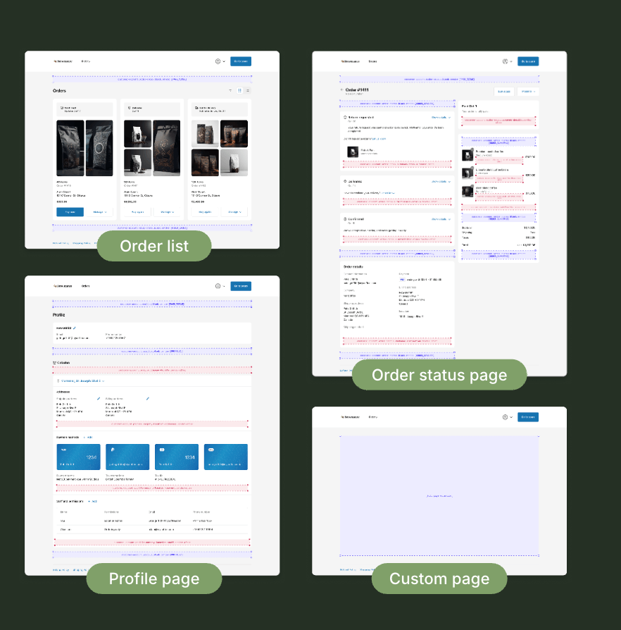 customer account extensions